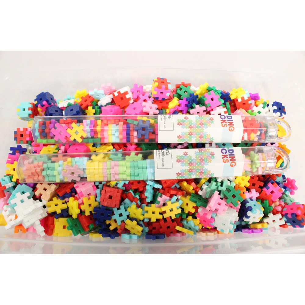 Ankyo Building Blocks Bulk Lot Interlocking Hashtag Pieces Multicolor STEM Toy